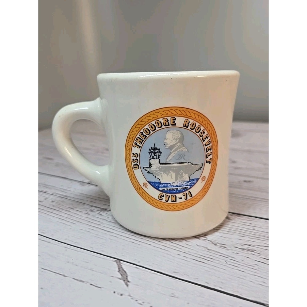 USS Theodore Roosevelt CVN-71 Vtg. The‎ ultimate mil- art company Inc. cup / mug